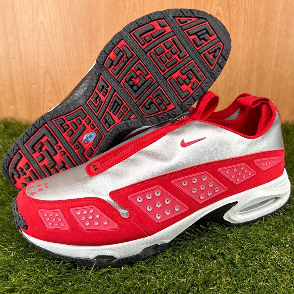 Nike Air Sunder Max Fusion Red Silver IH3988-001 Women's Sz 11 / Men's Sz 9.5